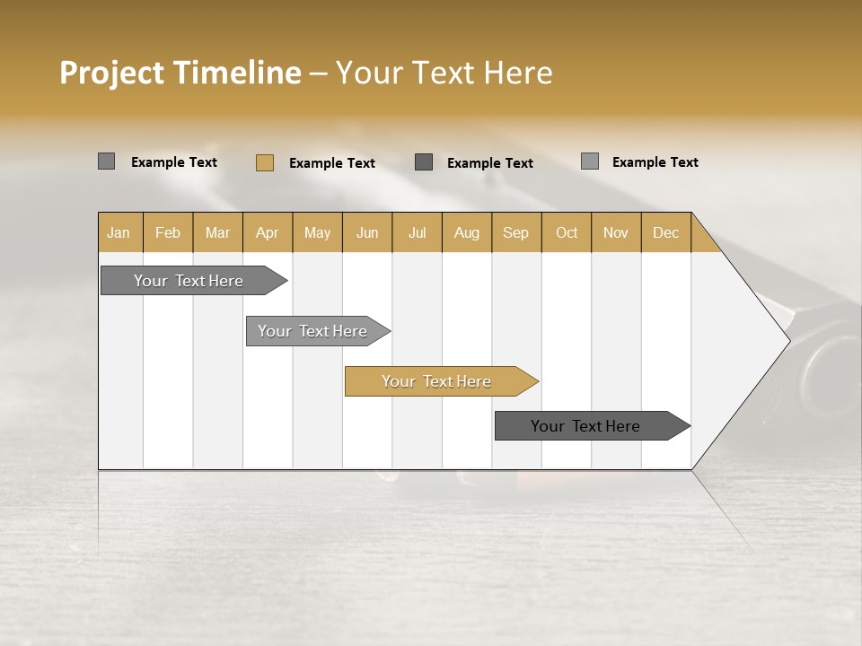 Closeup Target Defense PowerPoint Template