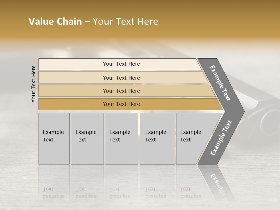Closeup Target Defense PowerPoint Template