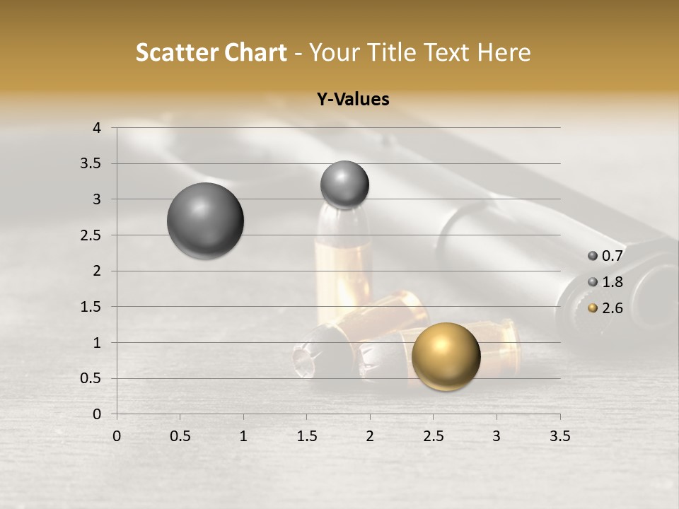 Closeup Target Defense PowerPoint Template