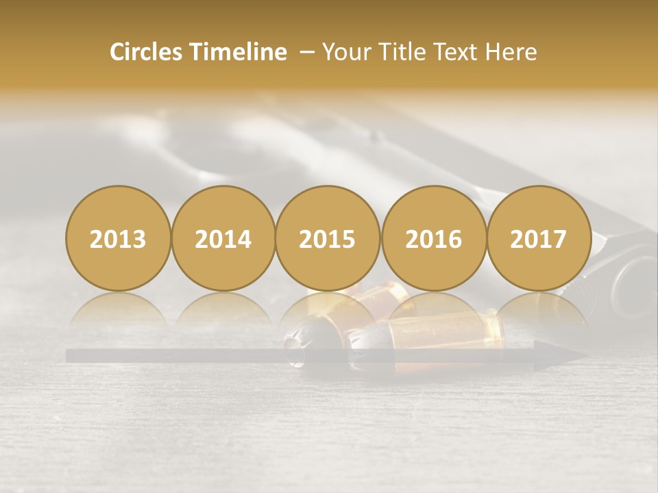 Closeup Target Defense PowerPoint Template