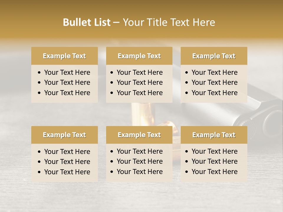 Closeup Target Defense PowerPoint Template