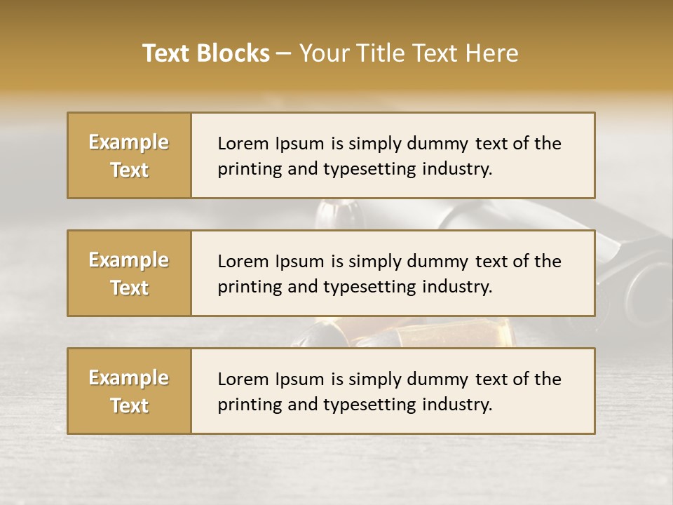 Closeup Target Defense PowerPoint Template