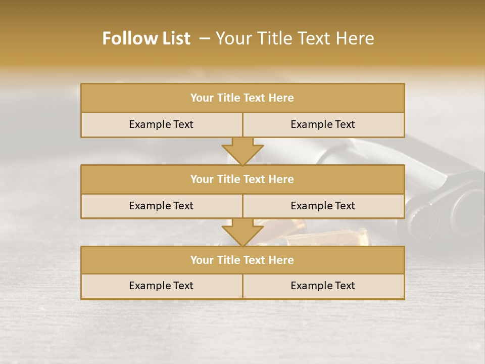 Closeup Target Defense PowerPoint Template