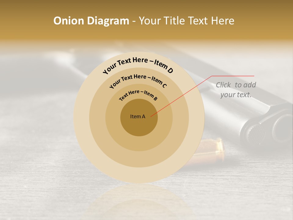 Closeup Target Defense PowerPoint Template