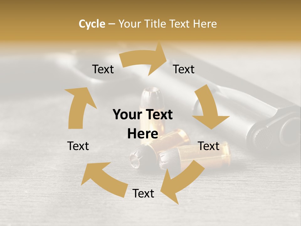 Closeup Target Defense PowerPoint Template
