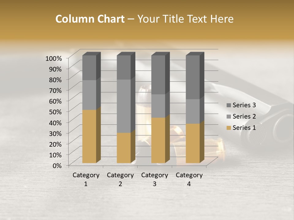 Closeup Target Defense PowerPoint Template