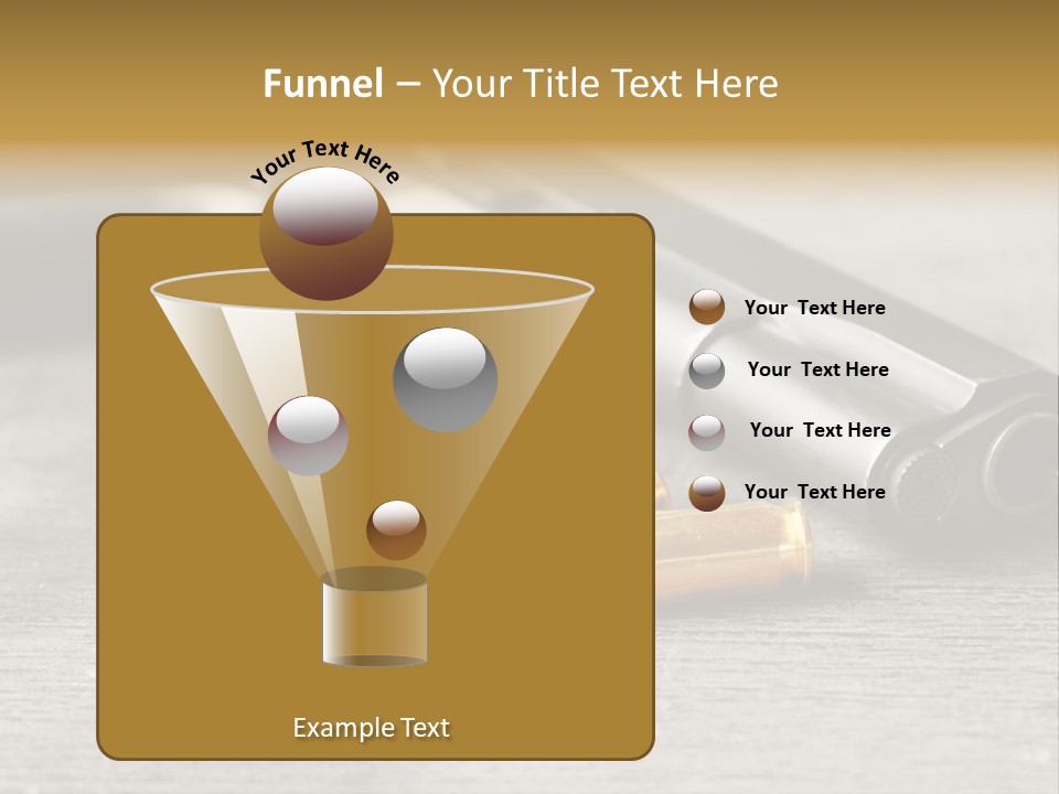 Closeup Target Defense PowerPoint Template