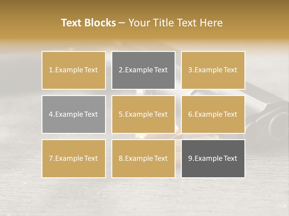 Closeup Target Defense PowerPoint Template