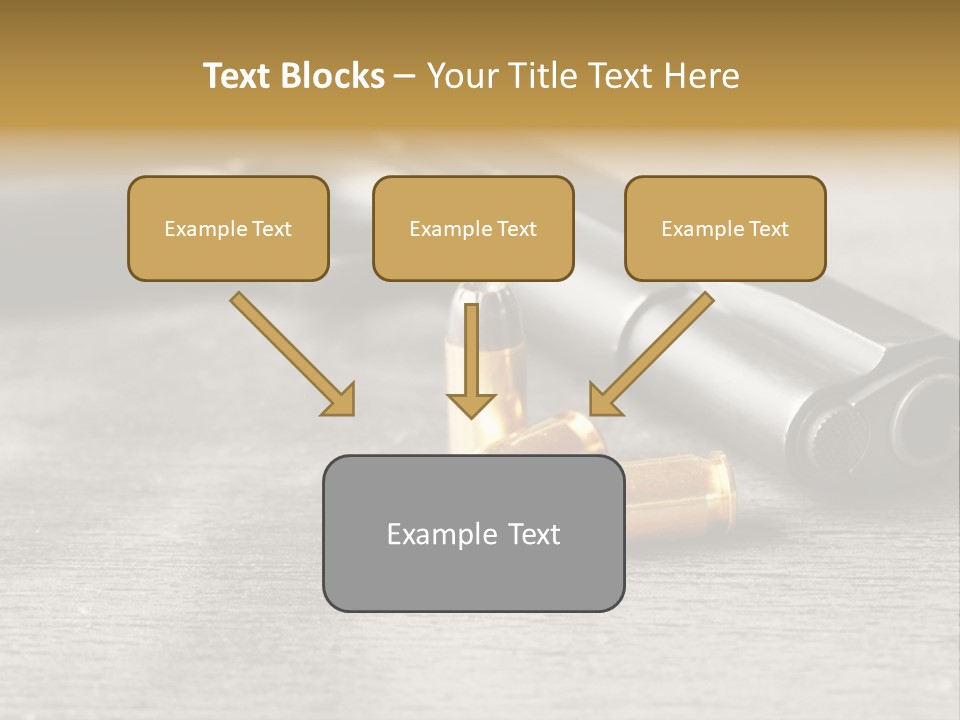 Closeup Target Defense PowerPoint Template