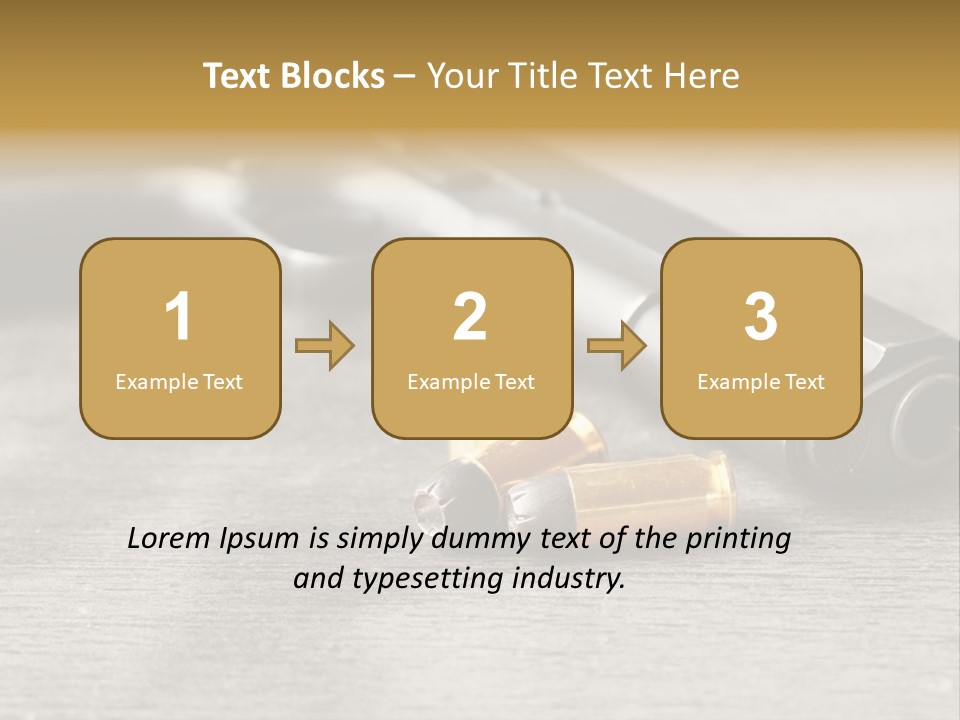 Closeup Target Defense PowerPoint Template