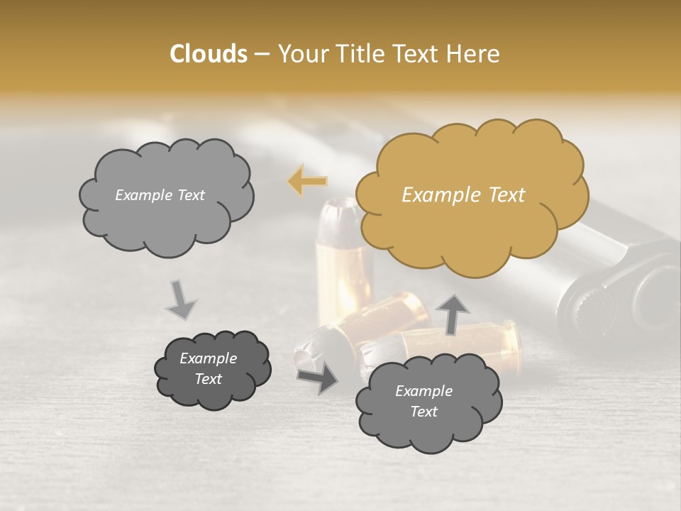 Closeup Target Defense PowerPoint Template