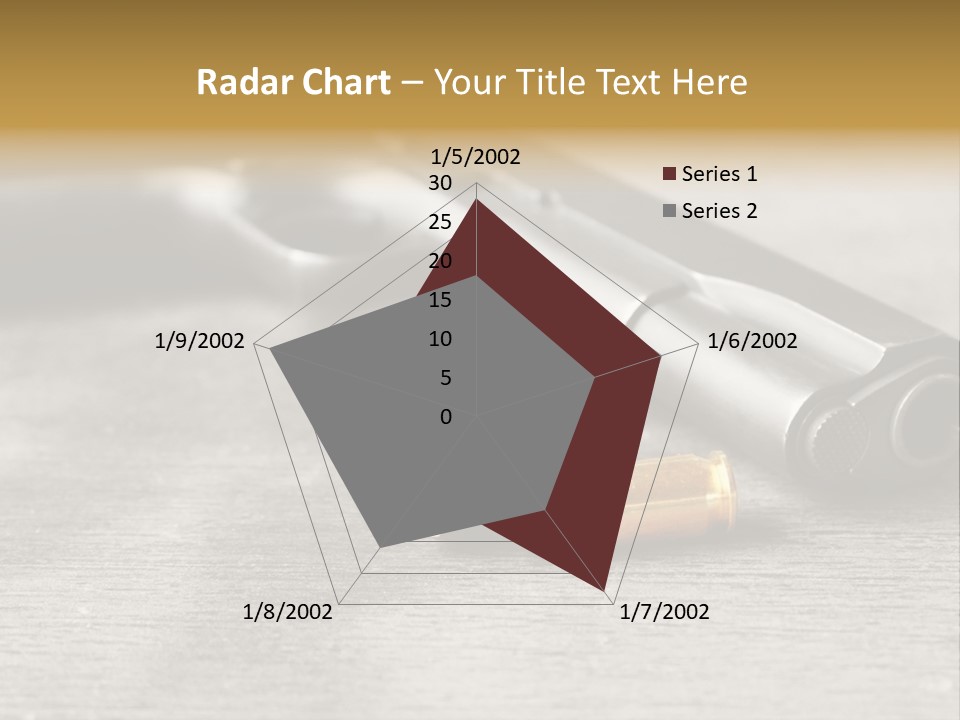 Closeup Target Defense PowerPoint Template