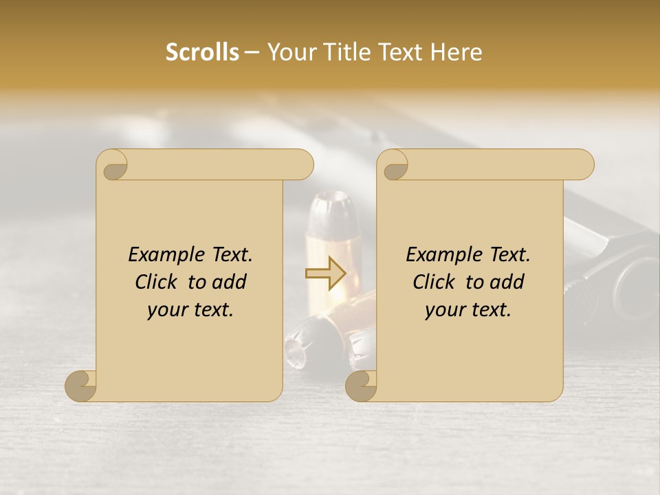 Closeup Target Defense PowerPoint Template