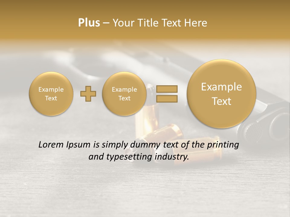 Closeup Target Defense PowerPoint Template