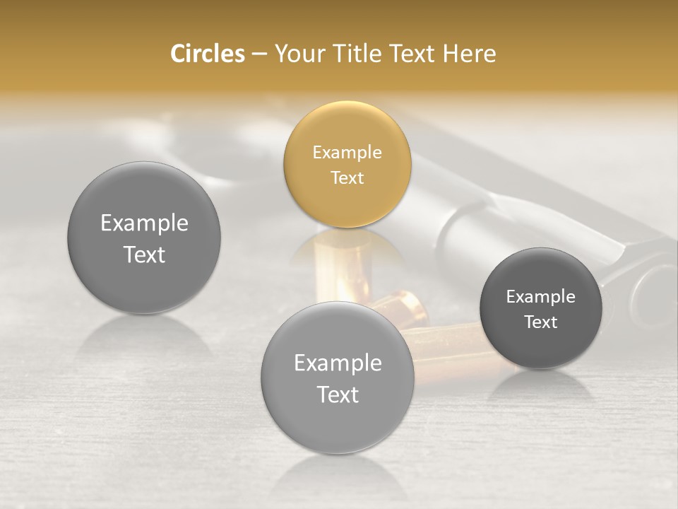 Closeup Target Defense PowerPoint Template