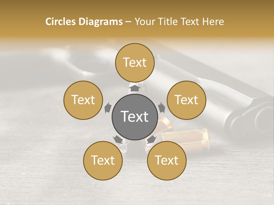 Closeup Target Defense PowerPoint Template