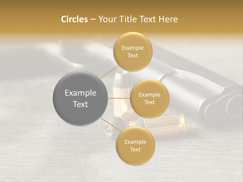 Closeup Target Defense PowerPoint Template