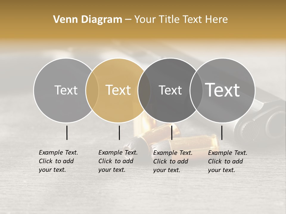 Closeup Target Defense PowerPoint Template