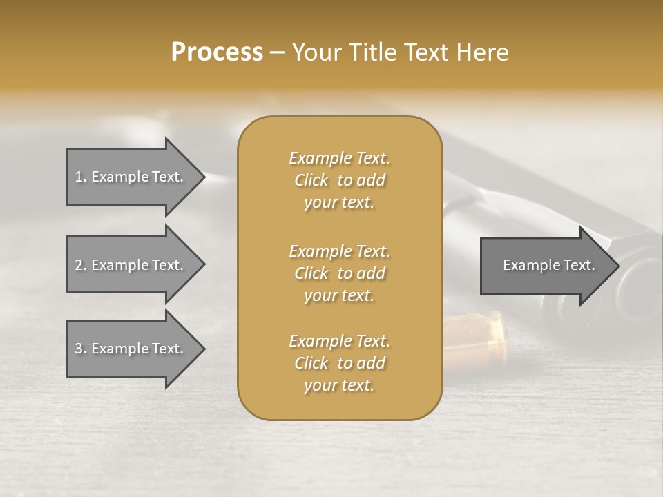 Closeup Target Defense PowerPoint Template