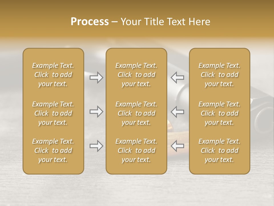 Closeup Target Defense PowerPoint Template
