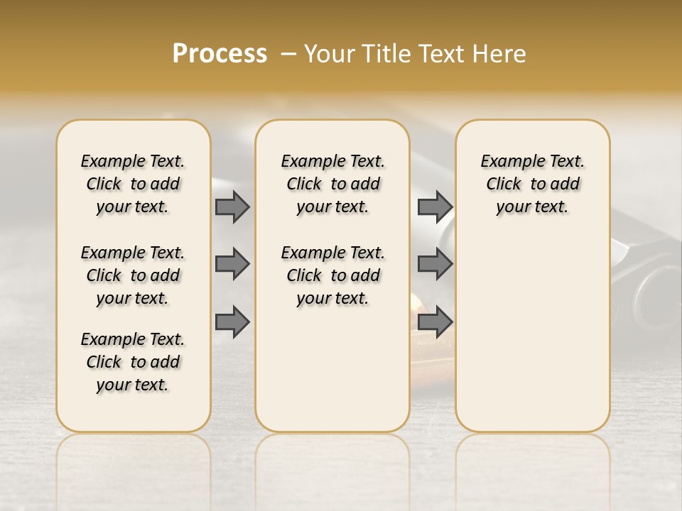 Closeup Target Defense PowerPoint Template