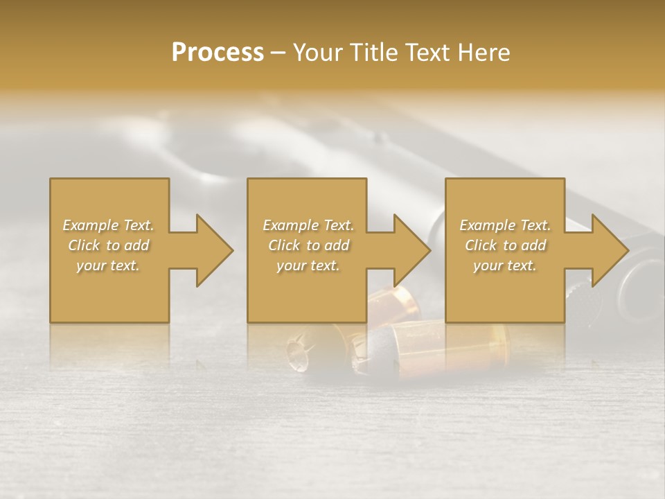 Closeup Target Defense PowerPoint Template