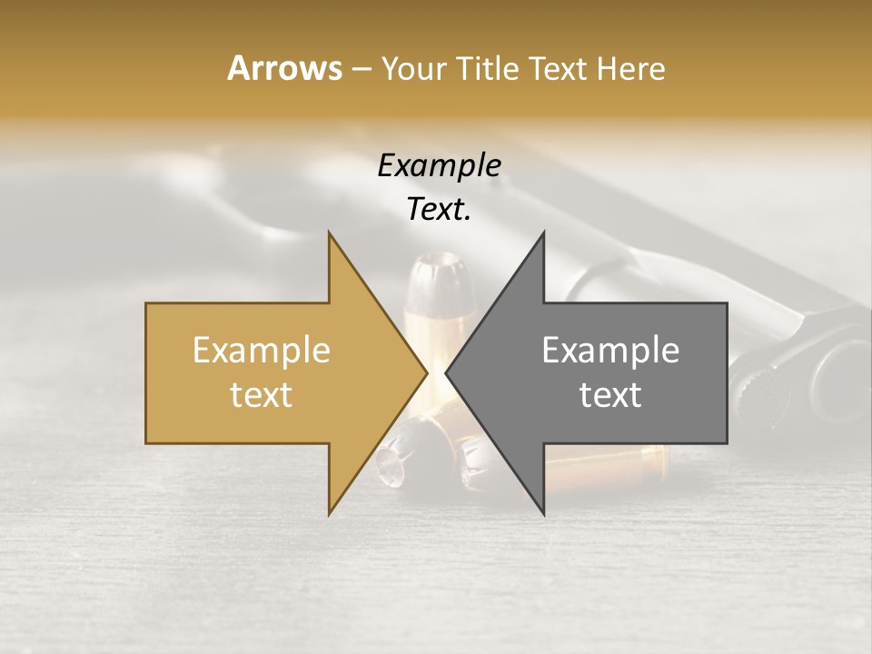Closeup Target Defense PowerPoint Template