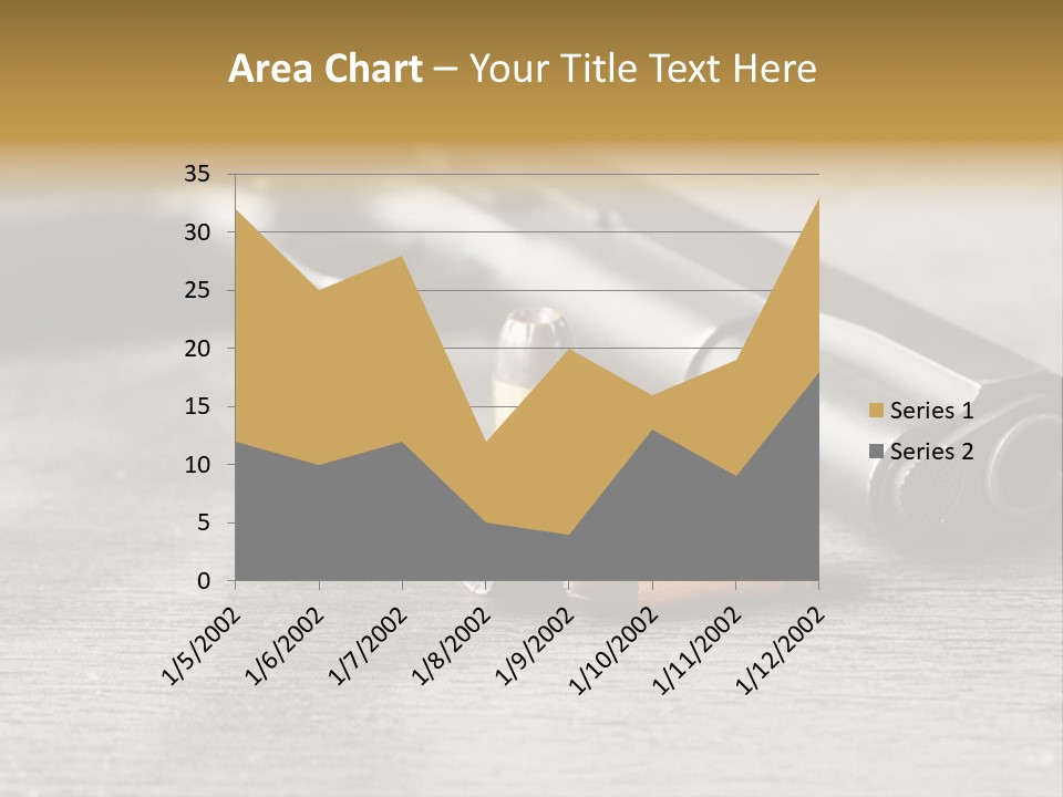 Closeup Target Defense PowerPoint Template