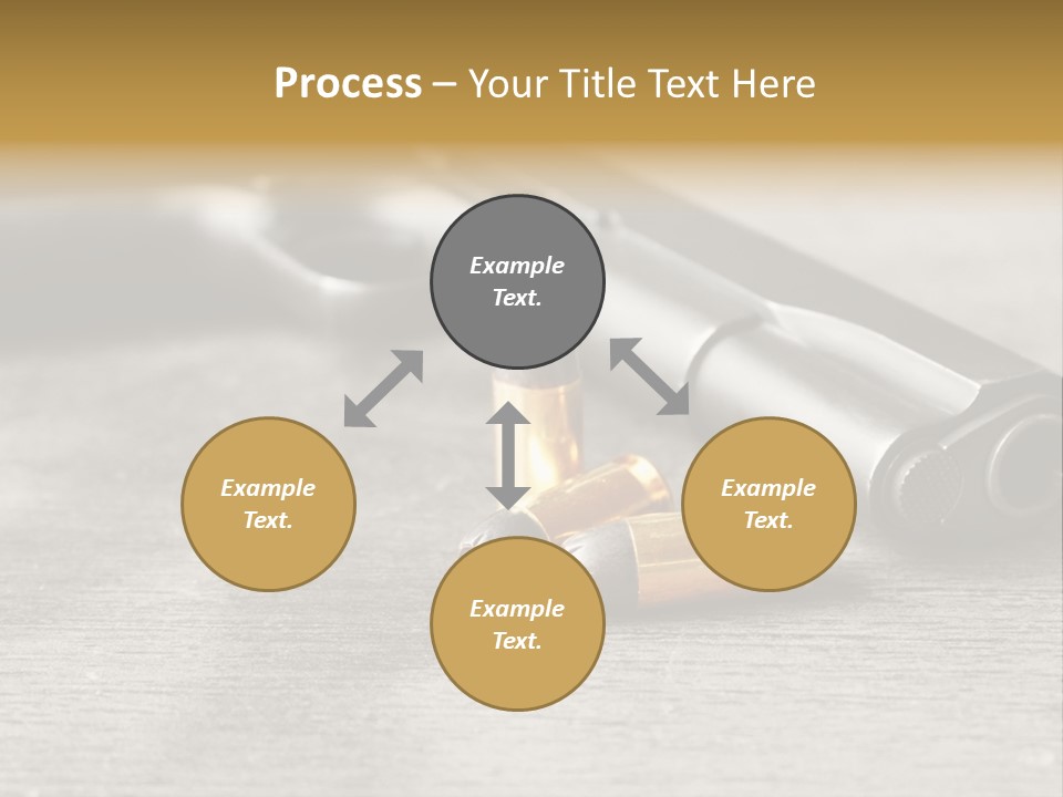 Closeup Target Defense PowerPoint Template