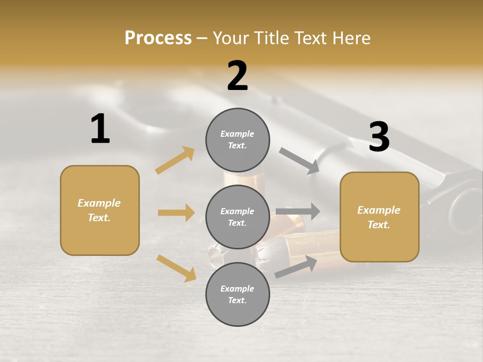 Closeup Target Defense PowerPoint Template