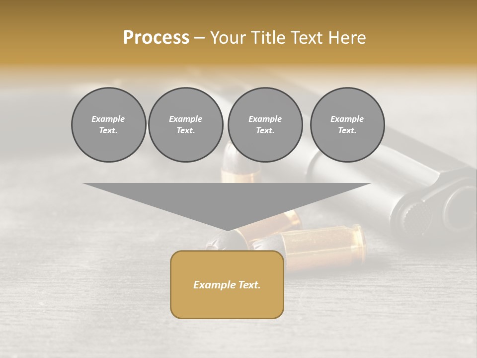 Closeup Target Defense PowerPoint Template