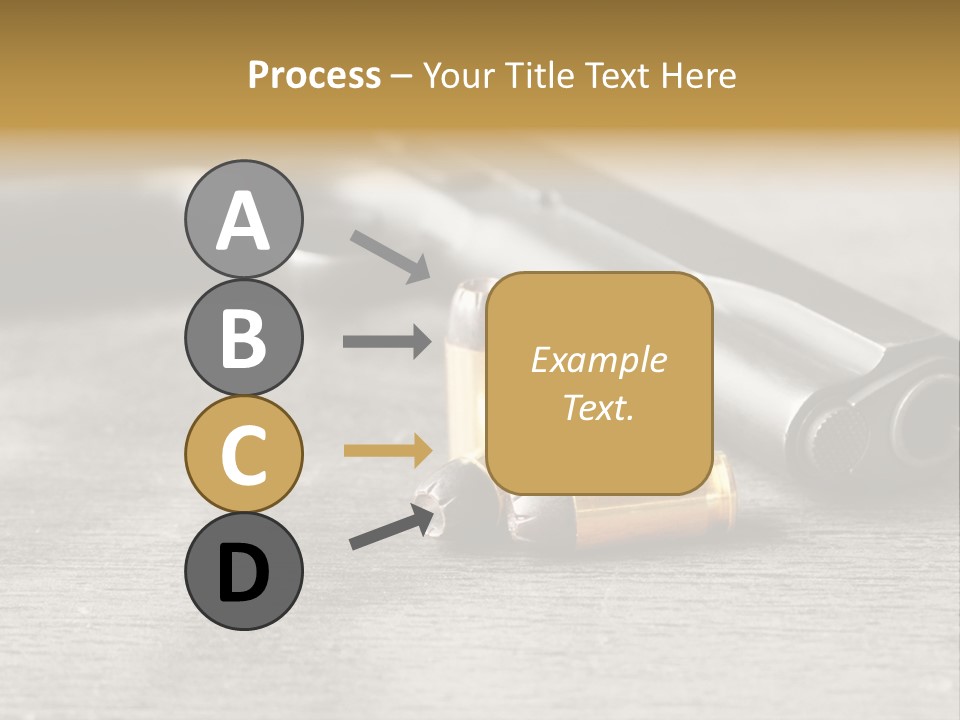 Closeup Target Defense PowerPoint Template