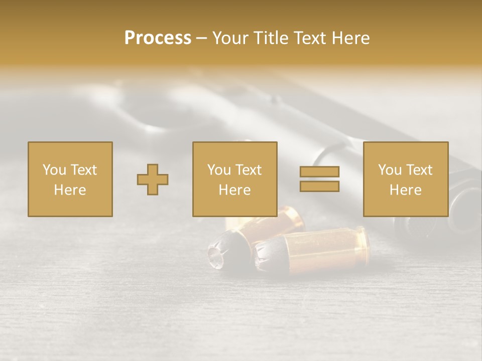 Closeup Target Defense PowerPoint Template