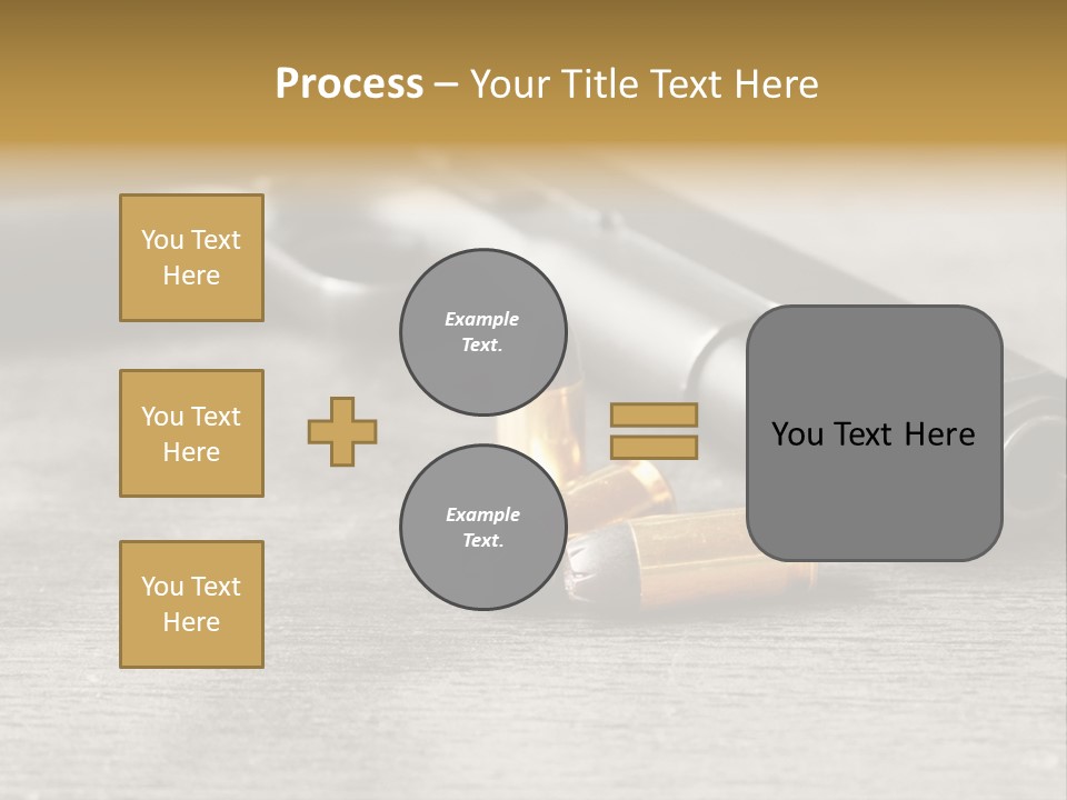 Closeup Target Defense PowerPoint Template