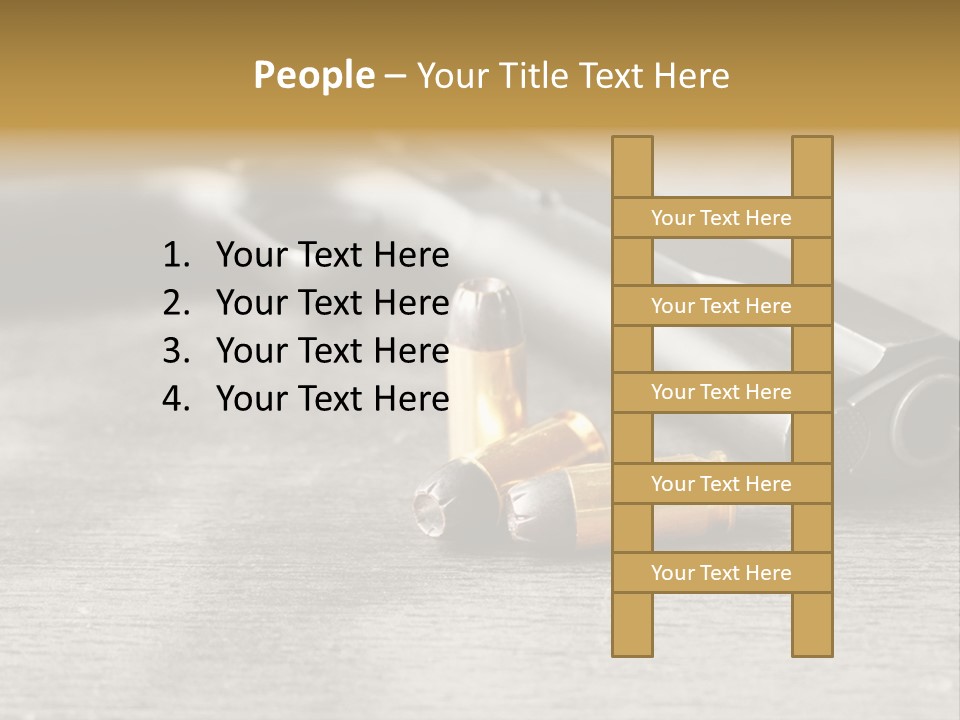 Closeup Target Defense PowerPoint Template