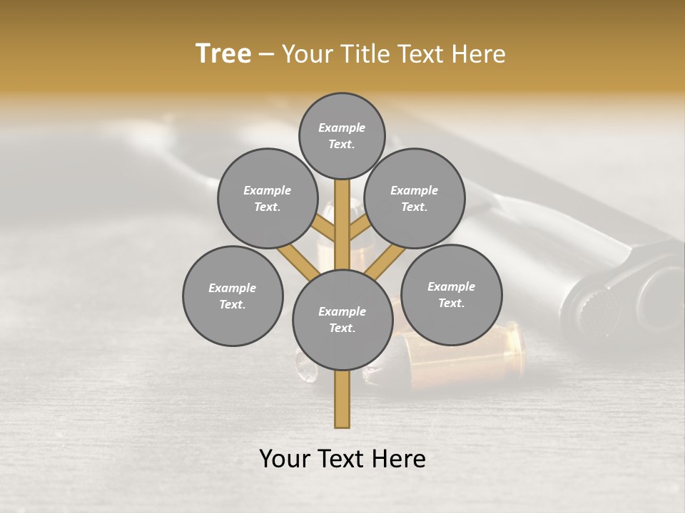 Closeup Target Defense PowerPoint Template