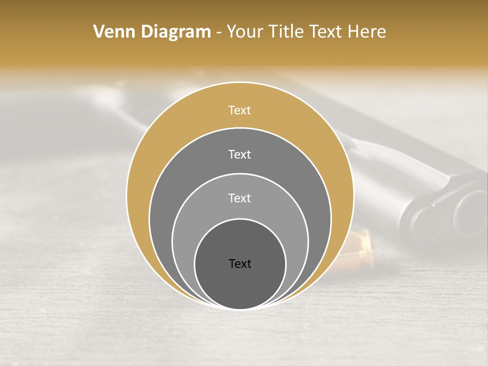 Closeup Target Defense PowerPoint Template