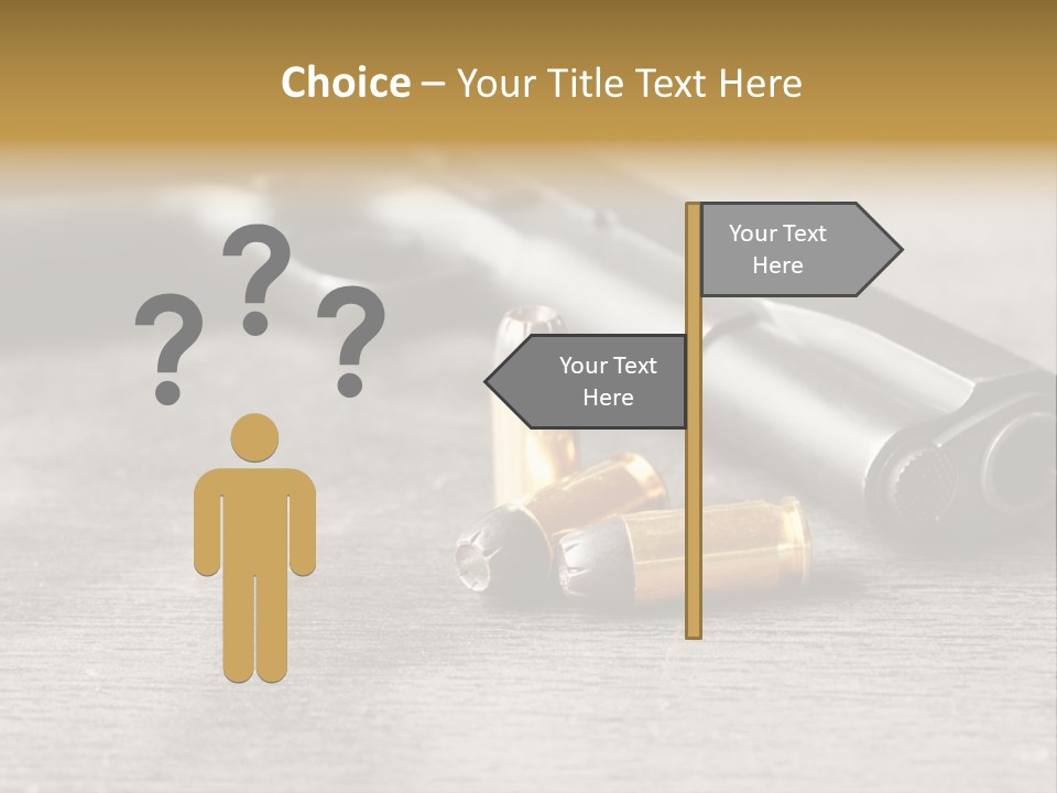 Closeup Target Defense PowerPoint Template