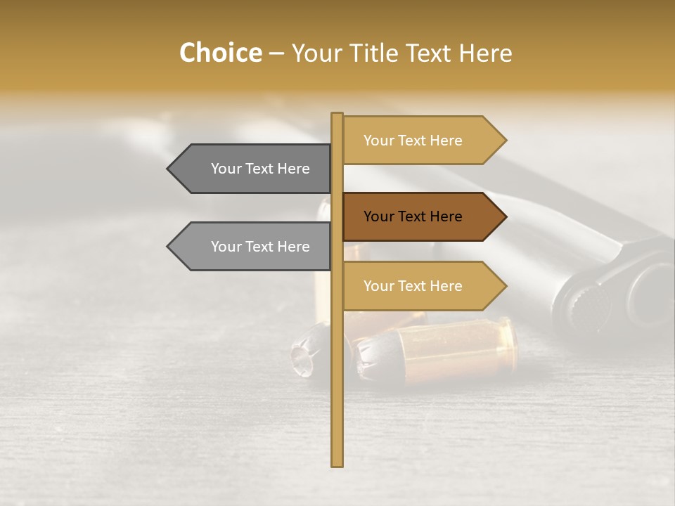 Closeup Target Defense PowerPoint Template