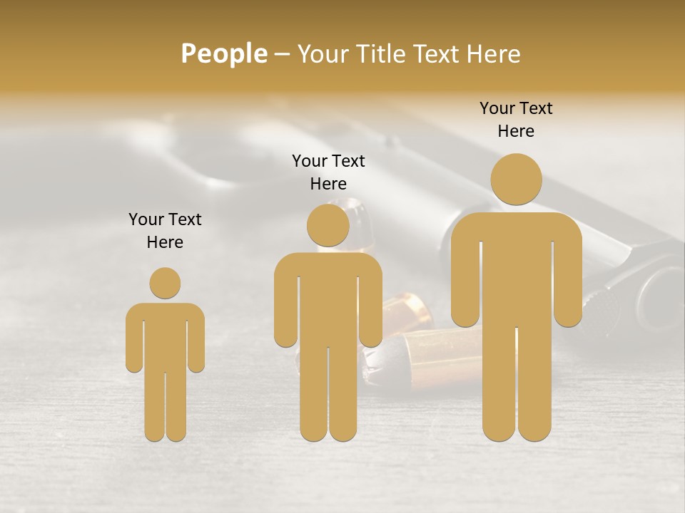 Closeup Target Defense PowerPoint Template