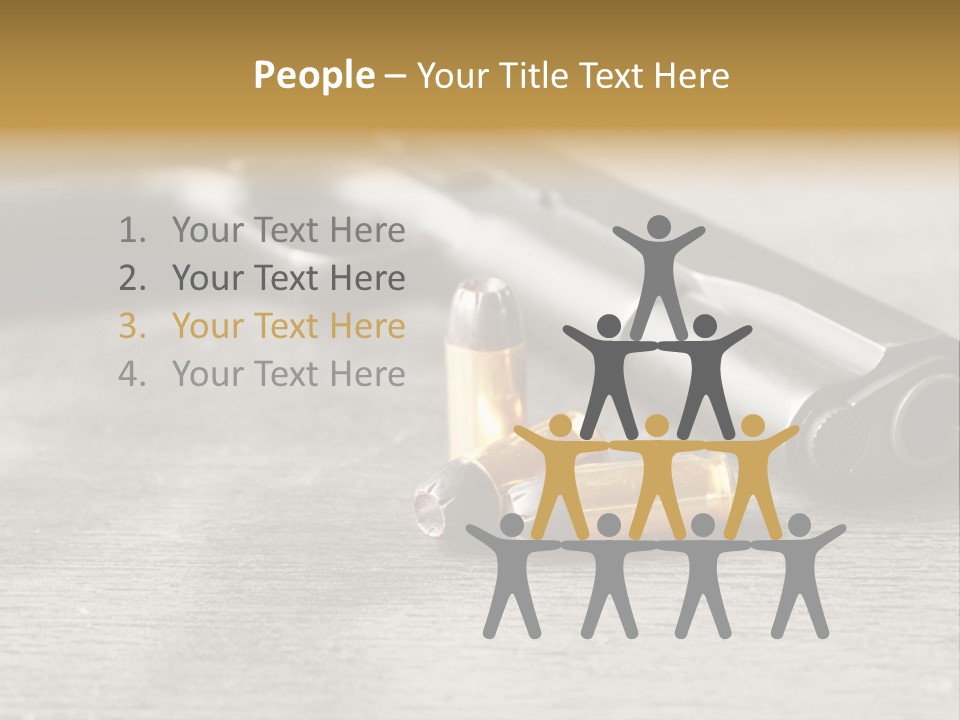 Closeup Target Defense PowerPoint Template