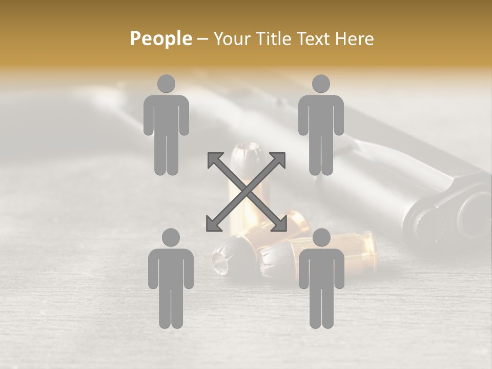 Closeup Target Defense PowerPoint Template