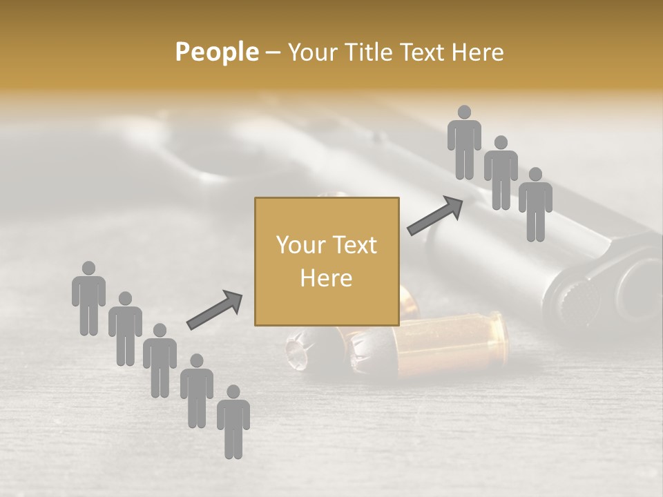 Closeup Target Defense PowerPoint Template