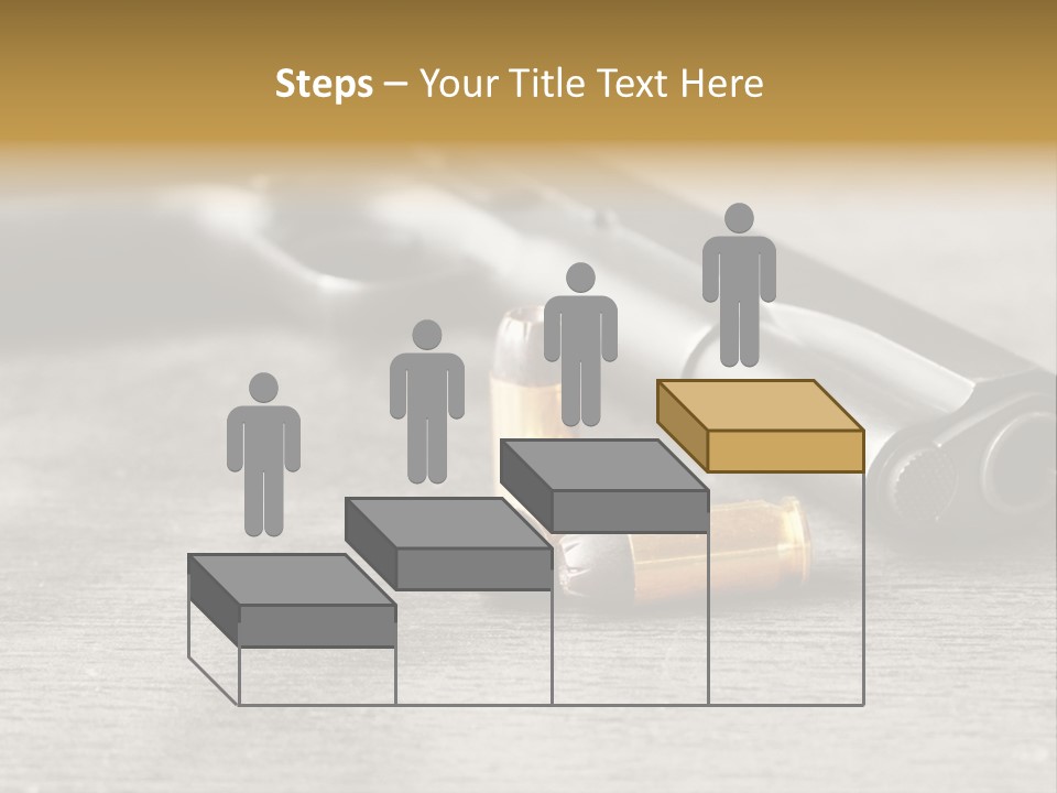 Closeup Target Defense PowerPoint Template