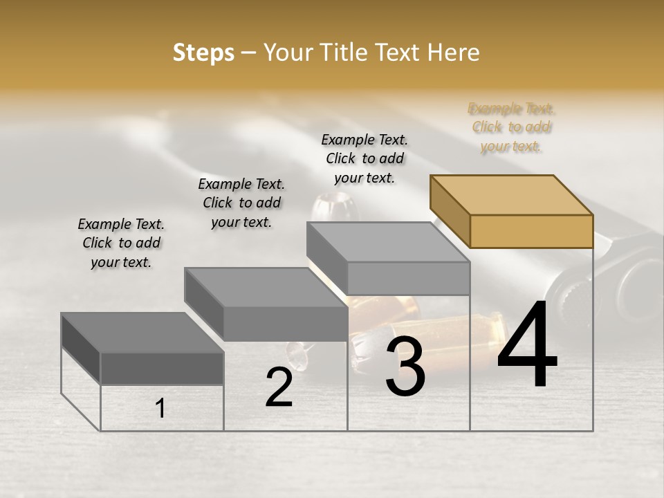 Closeup Target Defense PowerPoint Template