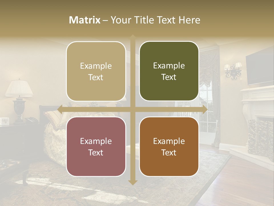 Family Rug Fixtures PowerPoint Template