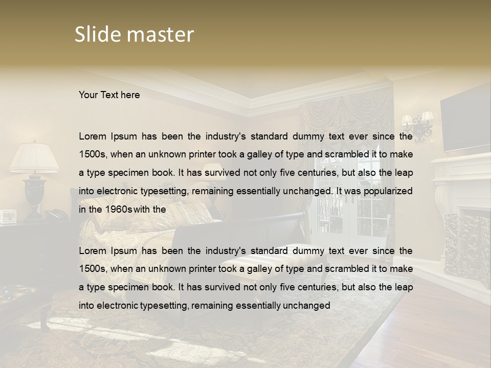 Family Rug Fixtures PowerPoint Template