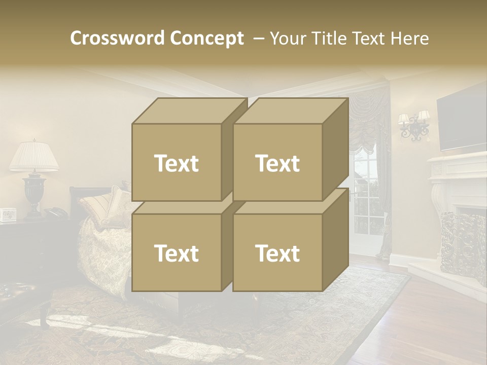 Family Rug Fixtures PowerPoint Template