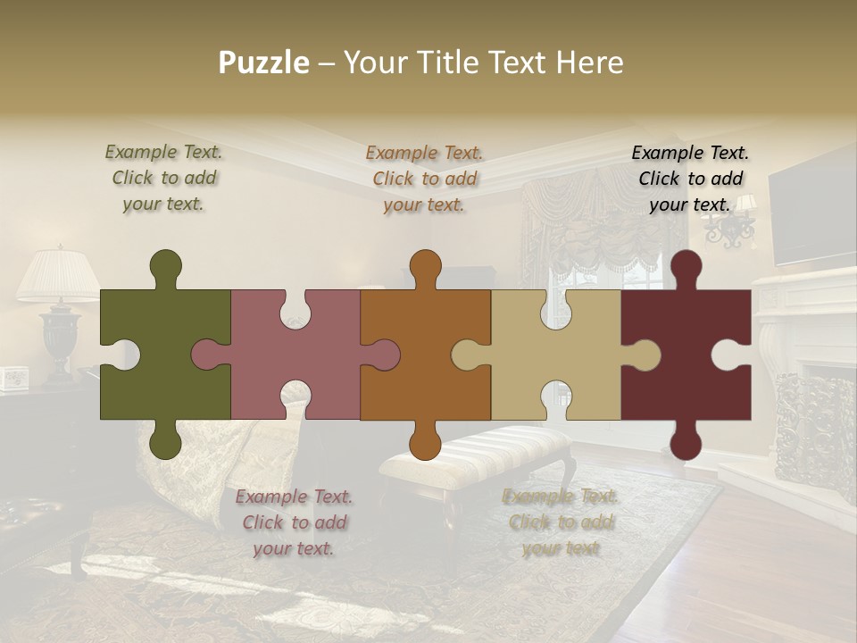 Family Rug Fixtures PowerPoint Template