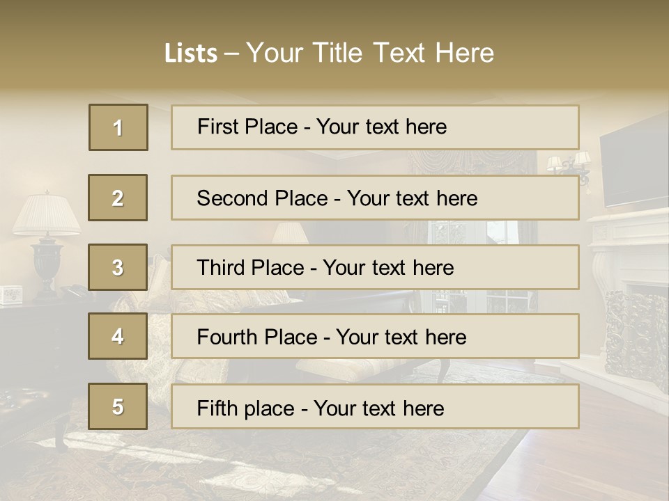 Family Rug Fixtures PowerPoint Template